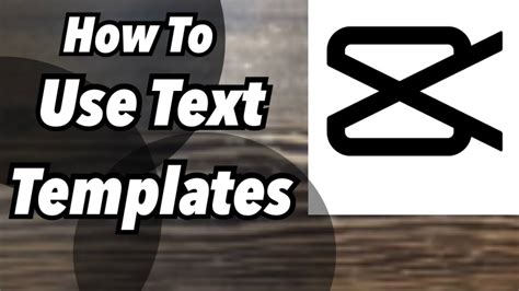 Capcut Text Templates