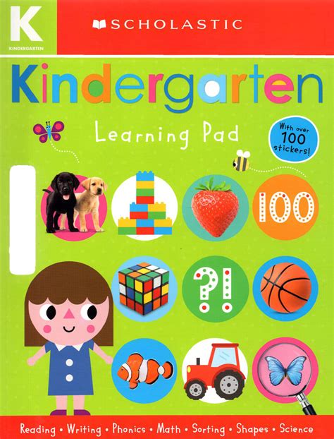 Kindergarten Learning Pad Scholastic Early Learners Learning Pad