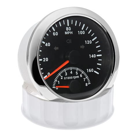 85mm GPS Speedometer Gauge 0 160MPH With Tachometer 8000RPM For Car