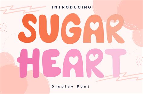 Sugar Heart Font By Achiart · Creative Fabrica