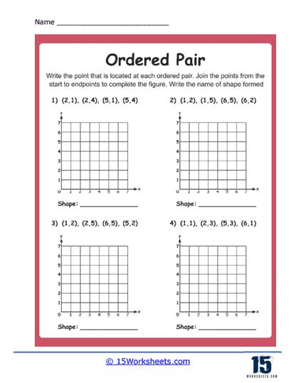 Ordered Pairs Worksheets 15 Worksheets Worksheets Library