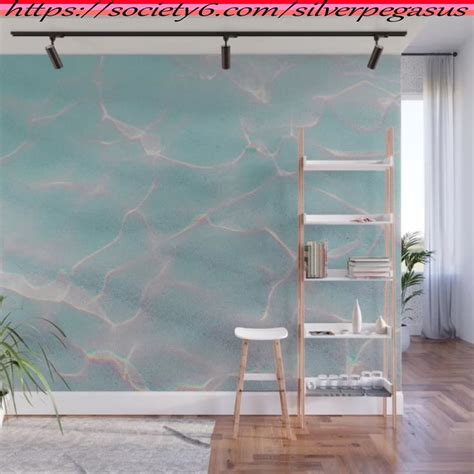 Silverpegasus Crystalline Sea Turquoise Light Wall