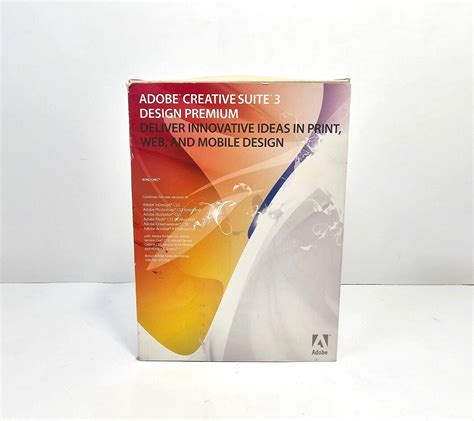 Adobe Creative Suite 3 Design Premium Dvds With Serial Number Windows Cs3 Ebay