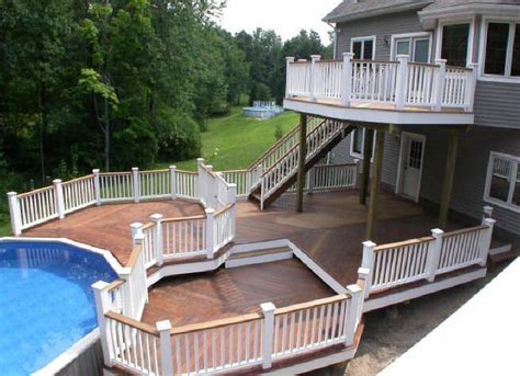 Multi Level Decks Design And Ideas Decks Around Pools Outdoor