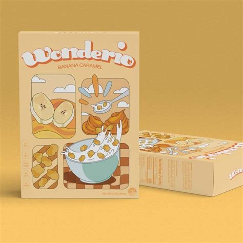 Wonderio Cereal Packaging Graphic Design Packaging Creative