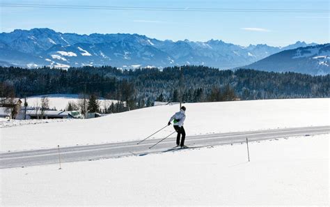 Loipen im Allgäu aktuell Langlaufen Loipenbericht und beschneite