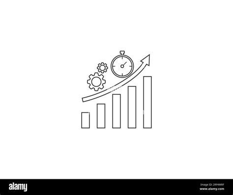 Efficiency Business Management Icon Vector Illustration Stock Vector