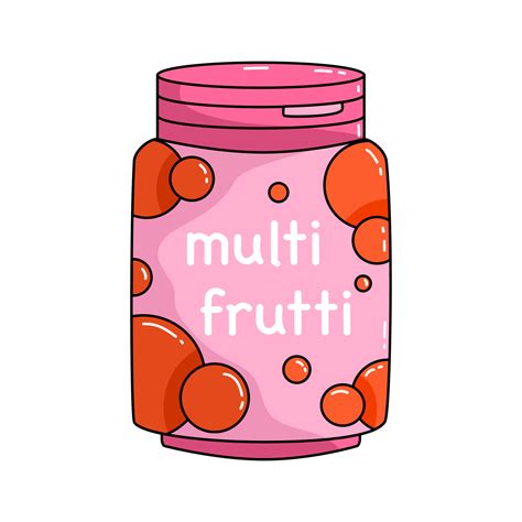 Chewing Bubble Gum In Pink Jar 21508548 Vector Art At Vecteezy