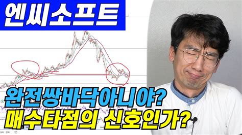 엔씨소프트 와 정말 많이 빠졌는데 매수타점의 기회가 온건가요 엘리엇파동에 의한 차트분석주식코스닥엔씨소프트