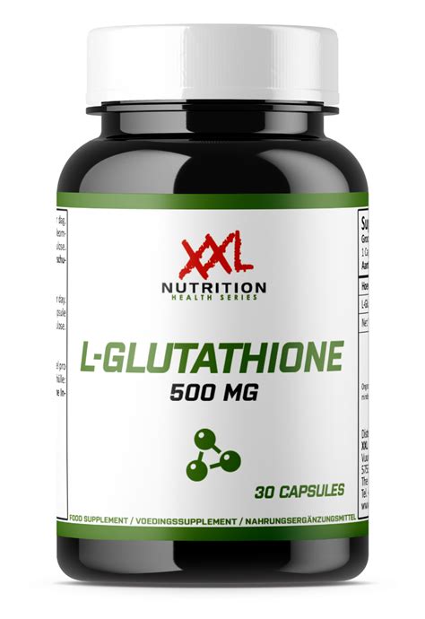 L Glutathione 500 Mg 30 Capsules Xxl Nutrition Fo Nutrition Shop