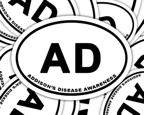 Addisons Disease Awareness Sticker Addisons Disease Marathon Decal