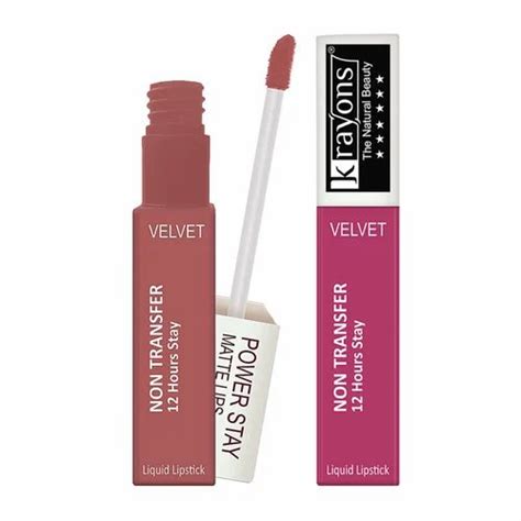 Krayons Power Stay Nontransfer 12hrs Stay Matte Liquid Lipstick Mask