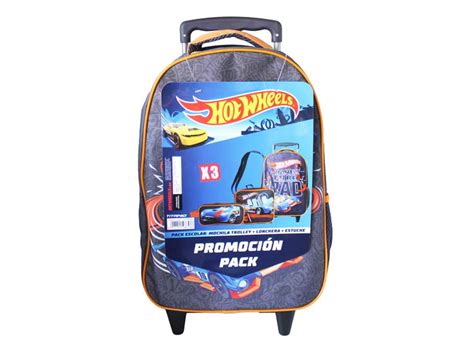 Pack Escolar Hot Wheels Lt