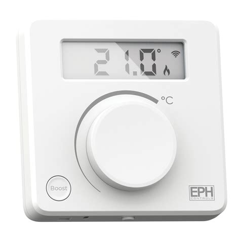 Rfr V Rf Room Thermostat With Boost Button Eph Controls