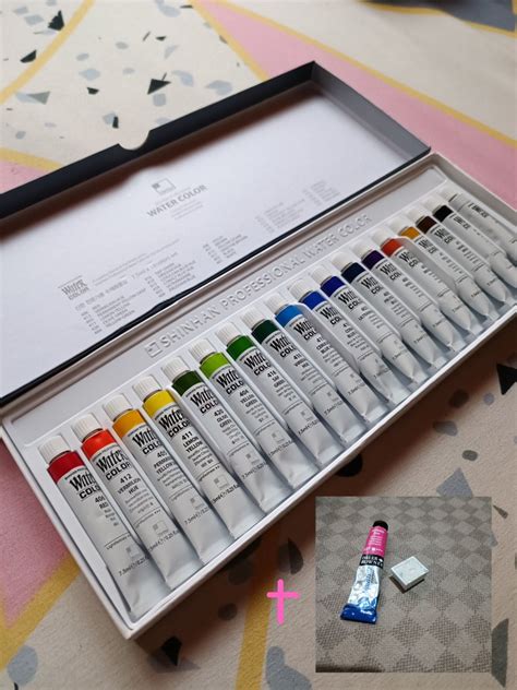 Shinhan Professional Watercolor Set 18 Colors With Free Daler Rowney