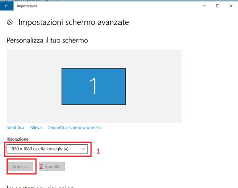 Guida Windows 10 Come Modificare La Risoluzione Dello Schermo