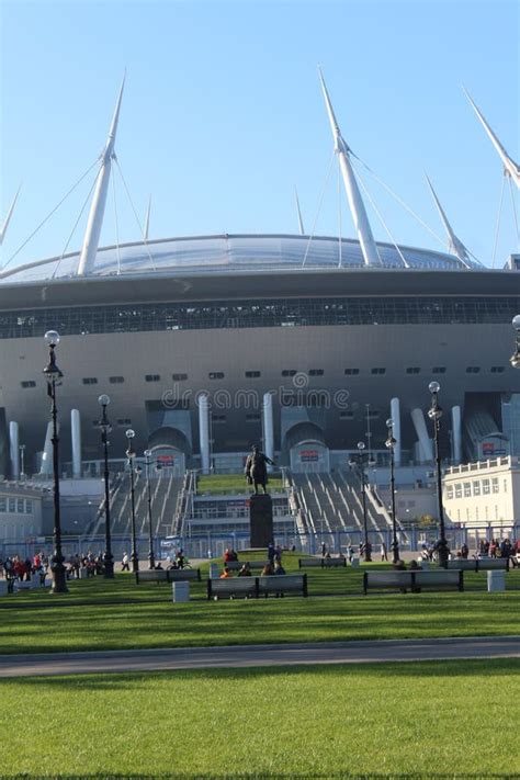 Zenit Arena Football Stadium on Krestovsky Island in St. Petersburg ...