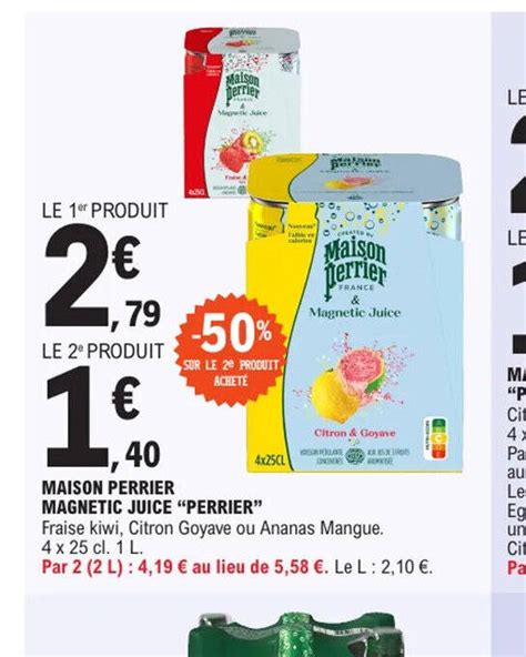 Promo Maison Perrier Magnetic Juice Perrier Chez E Leclerc