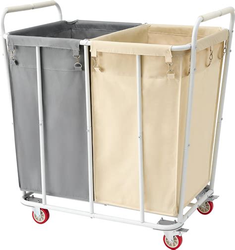 Amazon Hoctieon Section Laundry Sorter Cart Rolling Laundry