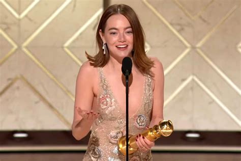 Poor Things Emma Stone Dedicates 2024 Golden Globes Win To Husband