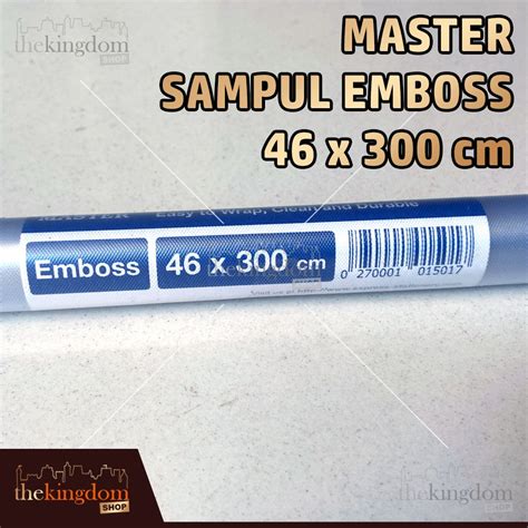 Jual Master Sampul Mika Emboss 46x300cm 46 X 300 Cm Buku Plastik