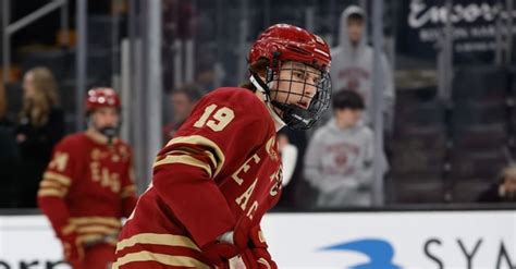 Cutter Gauthier Hat Trick Leads Boston College Men’s Hockey To Comeback Win Over Merrimack R