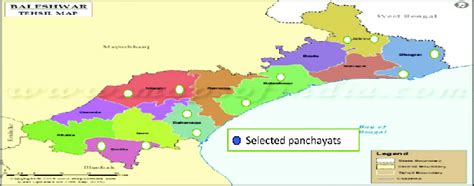 District Political Map and Sample Selection. Source: baleswar.nic.in ...