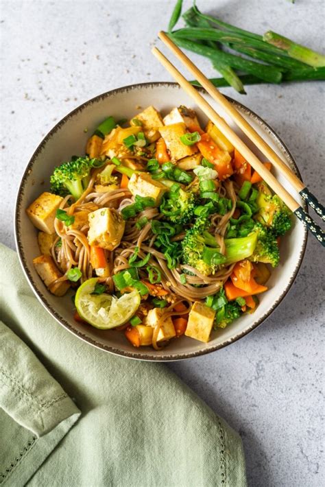 Nouilles Saut Es Au Tofu Et Aux L Gumes Healthy Lemon Life