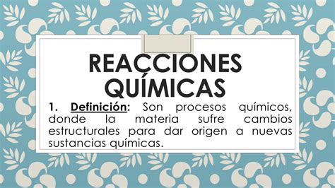 Solution Reacciones Quimicas Ultimo Studypool