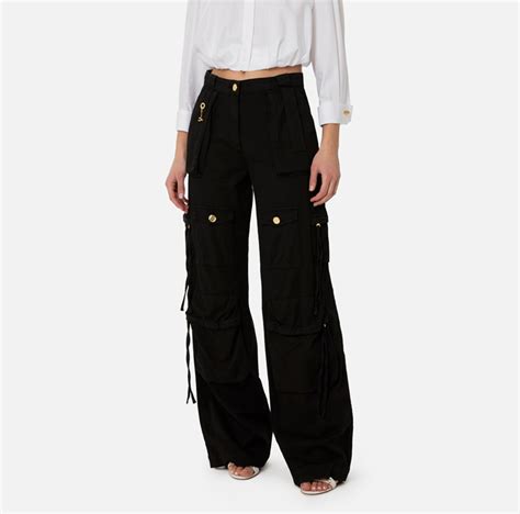 Elisabetta Franchi Pj N E Cargo Jeans With Laces