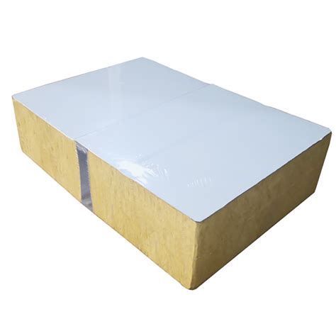 Polyurethane Sandwich Wall Exterior Insulation Panel Rock Wool Sandwich