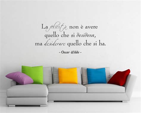 Oscar Wilde La Felicit Non Frasi Aforismi Citazioni Adesivo