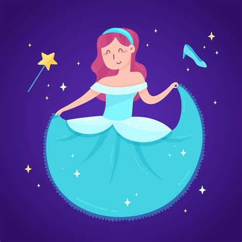 Free Vector | Illustration with cinderella