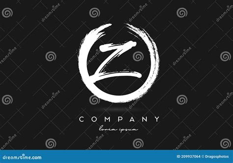 Black And White Z Alphabet Letter Logo Icon Vintage Grunge Design For