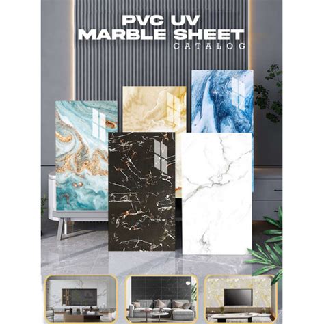 Jual Marmer Panel Pvc Dekorasi Dinding Motif Corak Marmer Uv Marble