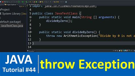 Java Tutorial Java Throw And Throws With Examples Youtube