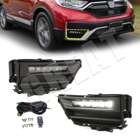 For Honda Crv Cr V Front Led Fog Lights Lamps Left