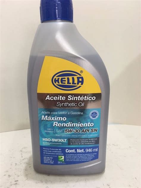 Aceite Hella Sint Tico W Ml Mercado Libre