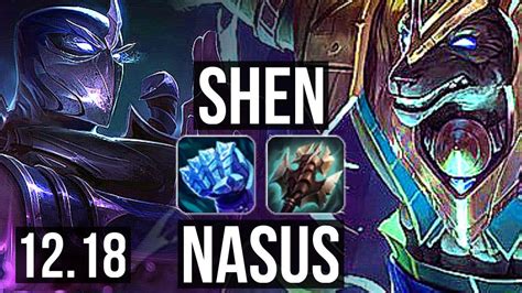 SHEN Vs NASUS TOP 4 0 9 Rank 9 Shen TR Master 12 18 YouTube