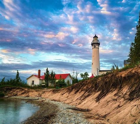 South Manitou Island Light, MI on Lake Michigan - Photo by Jerry Snuggs ...