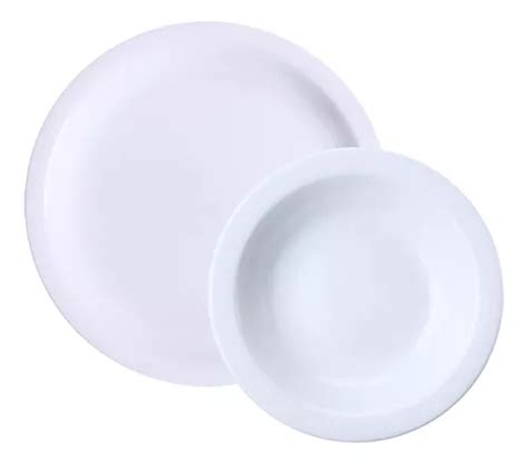 Juego De Platos Planos Y Platos Hondos Protel Porcelana Schmidt