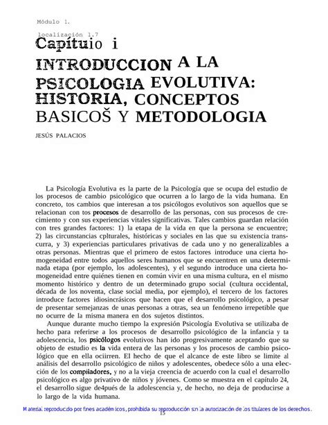 PDF 1 Introduccic3b3n A La Psicologc3ada Evolutiva DOKUMEN TIPS