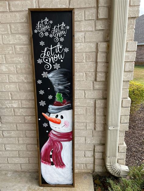 Welcome Sign Christmas Porch Decor Etsy Canada Christmas Signs Wood