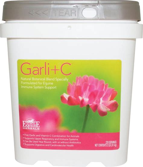 Equilite Herbals Garlic Immune Support Powder Horse Supplement 2 Lb