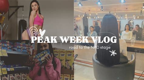 Npc Bikini Prep Peak Week Vlog What S In My Show Day Bag Grocery Haul