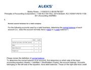 ACC100 ALEKS WEEK 5 Normal Account Balances For A Retail Company 1