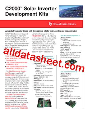 C2000 Datasheet(PDF) - Texas Instruments