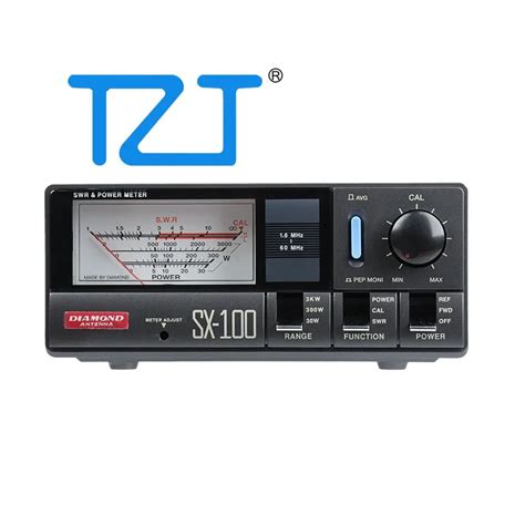 Tzt Sx100 1 6 60mhz Shortwave Swr Power Meter 30w 300w 3kw Standing