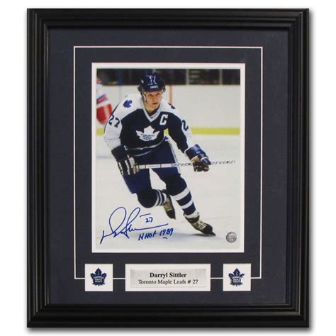 Darryl Sittler Autographed Toronto Maple Leafs Framed 8x10 Photo Nhl Auctions