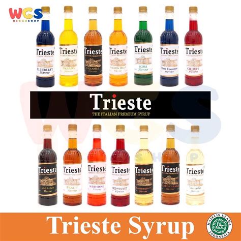 Trieste Premium Syrup 650 Ml Aneka Varian Rasa Halal MUI Shop